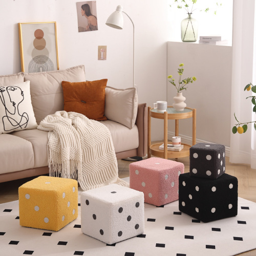 Indoor shoe-changing stool, living room home creative small stool, small apartment minimalist bedroom internet-famous children's dice stool wholesale