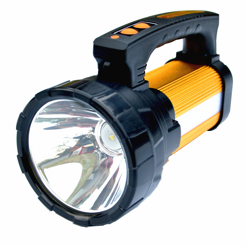 Transfronterizo LED de alta potencia de la noche pesca fuerte Luz Portátil lámpara al aire libre recargable linterna de largo alcance de emergencia portátil reflector