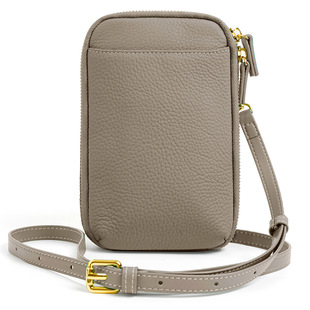Foreign Trade Bag 2024 Japan Crossbody Small Bag New Niche Design Shoulder Bag Fashion Genuine Leather Mobile Phone Bag for Women