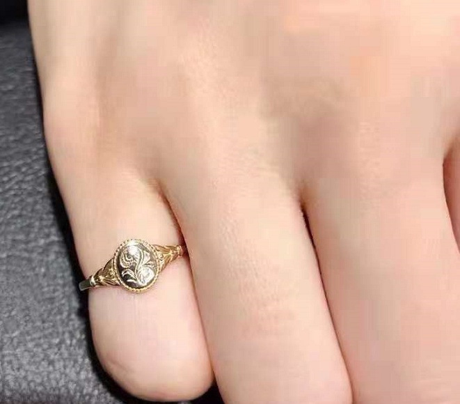 Title 2, Alloy Geometric Flower Ring Jewelry for Women. ...