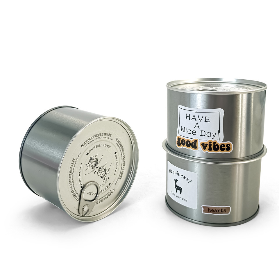 厂家供应马口铁易拉罐 密封咖啡罐 鱼干 肉干 腌制食品包装罐