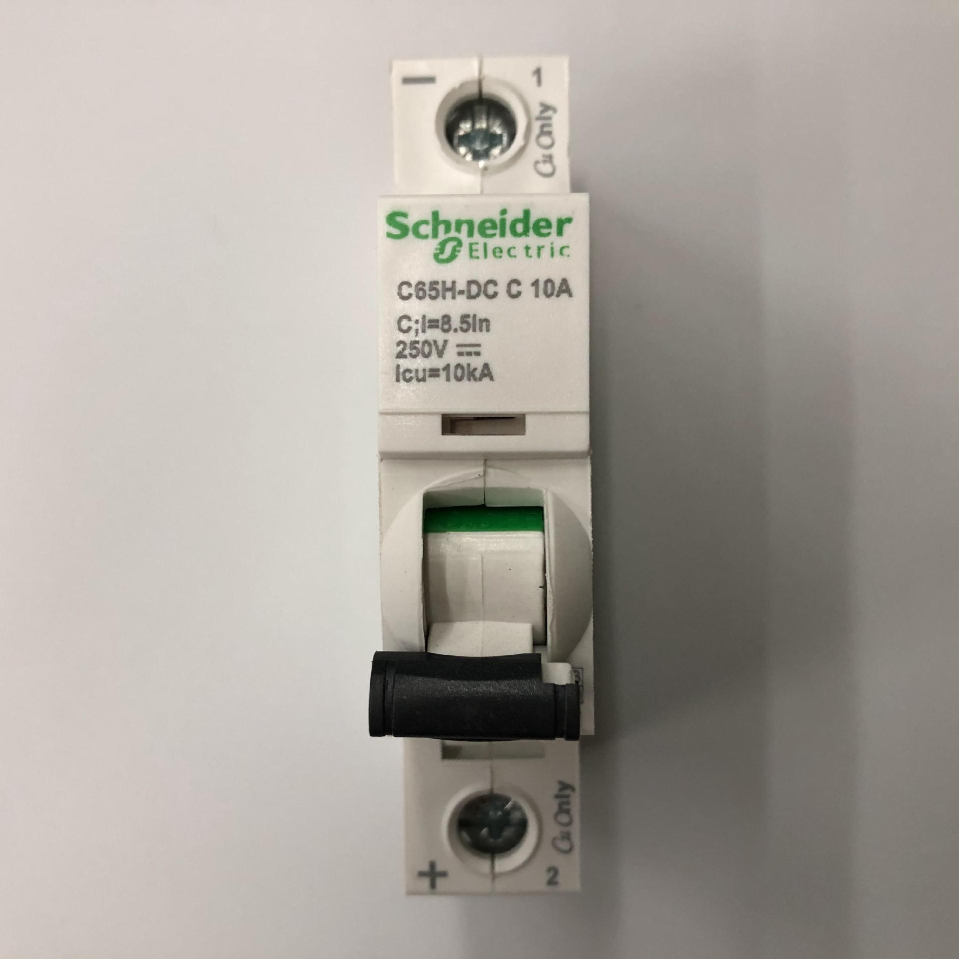 原装正品C65H-DC 1P C10A Schneider高分断直流空气开关断路器
