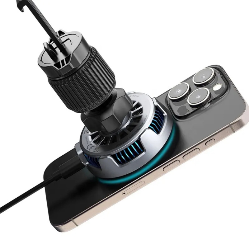 新発売半導体クーラー Qi2 リングソフトライト雰囲気ライト 15 ワット急速充電磁気ワイヤレス充電ブラケット|undefined