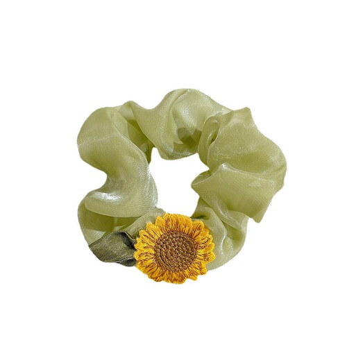 Korean fresh large intestine hair band summer fat intestine head flower head rope sweet rubber band sunflower accessories hair accessories wholesale