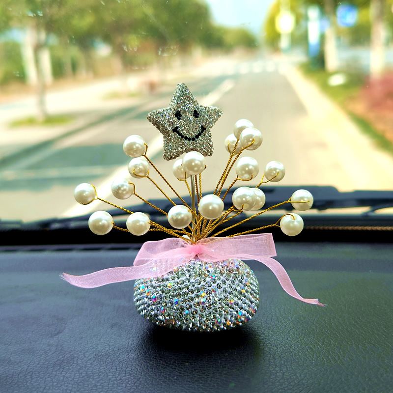 모조 진주 실버 싱글 스타 석고