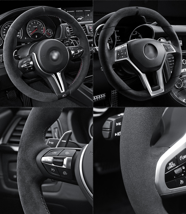 Dedicated to Tesla Model3 steering wheel cover flip Tesla modely model3 car fur handle cover