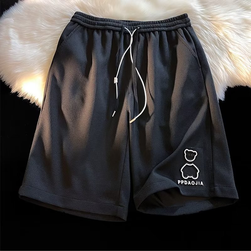 Enlace de pedido Varios pantalones casuales para hombres con textura de verano, ropa de trabajo delgada para hombres de moda, pantalones de cinco puntos, envío de una pieza de moda