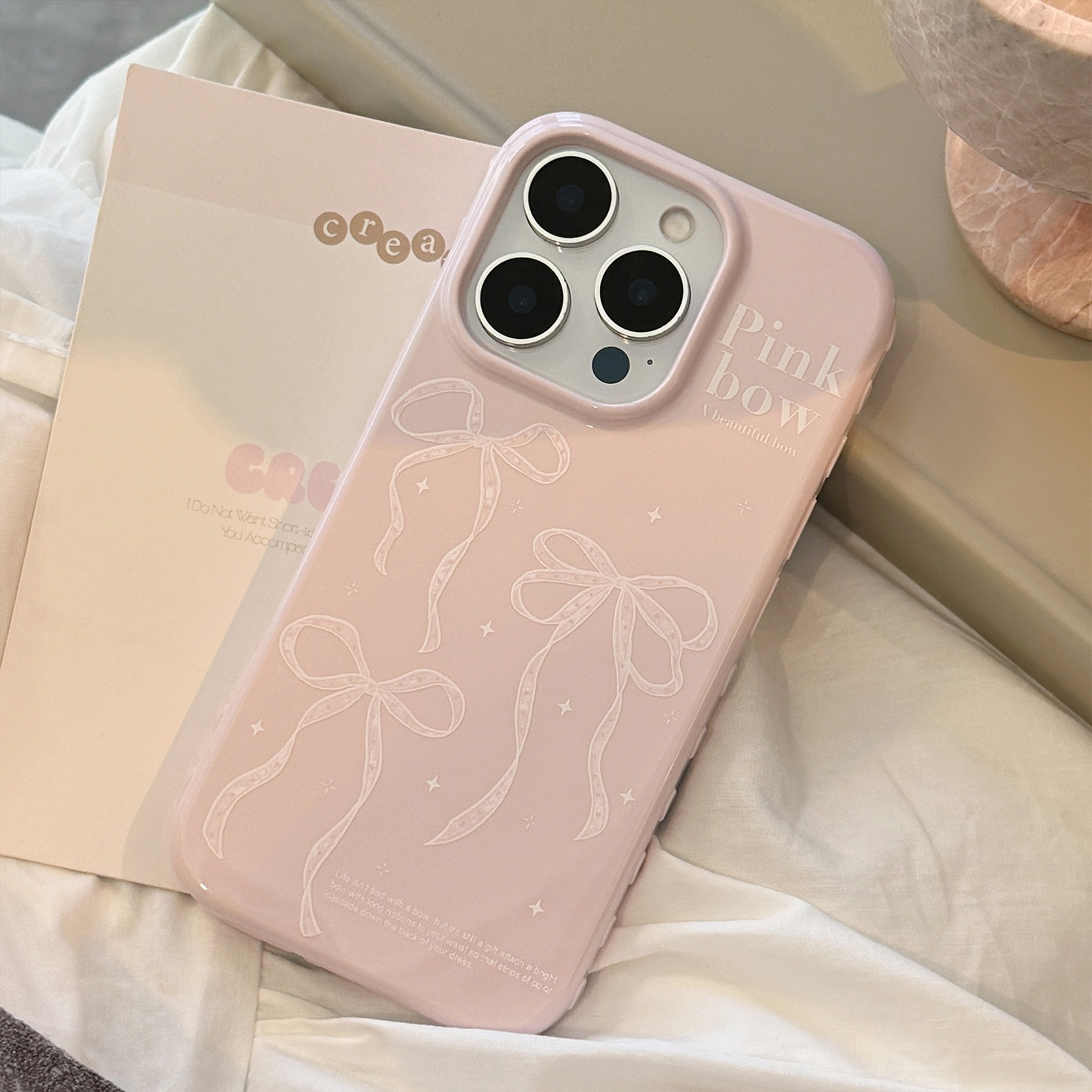 Coque De Téléphone À Nœud Ballet Pour Iphone Pro Max Plus_voghion.com