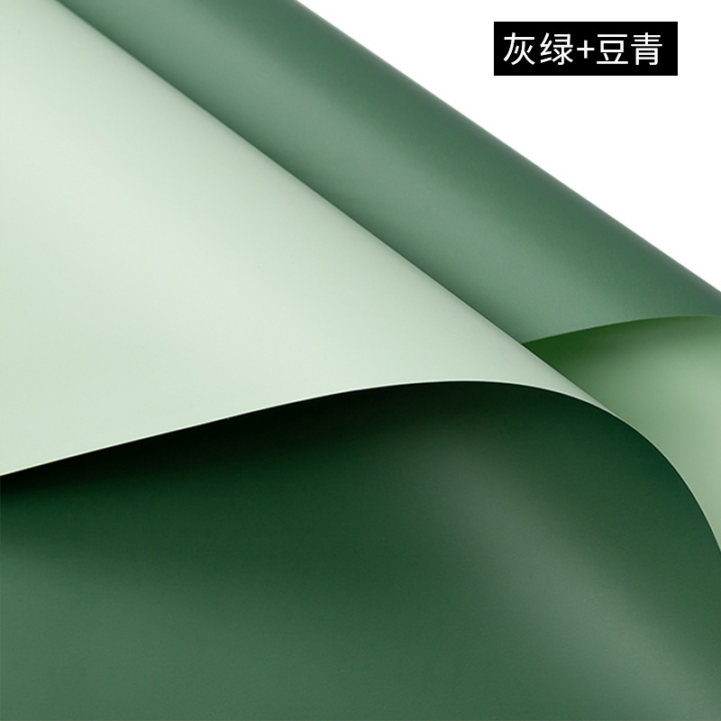 Papel de embalaje de ramo, papel de regalo de papel Ouya de dos colores, papel de regalo de flores, papel de bricolaje floral, papel de embalaje, papel de flores Han Su