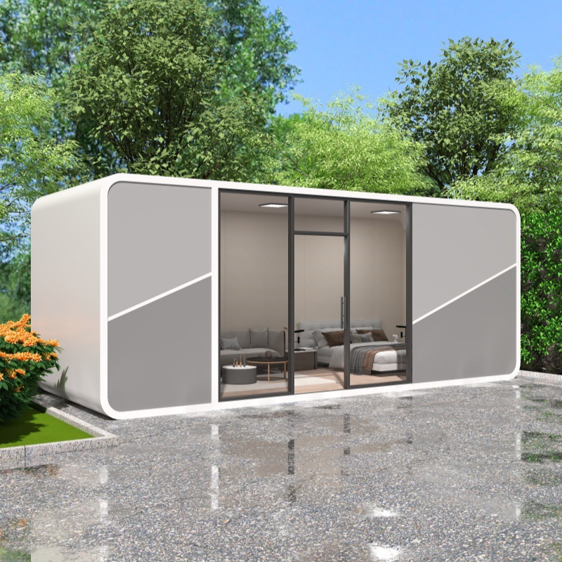 Casa de familia cápsula espacial Casa de familia Cabina de Apple Casa móvil Hotel al aire libre Casa de cielo estrellado Oficina Contenedor móvil Microalojamiento