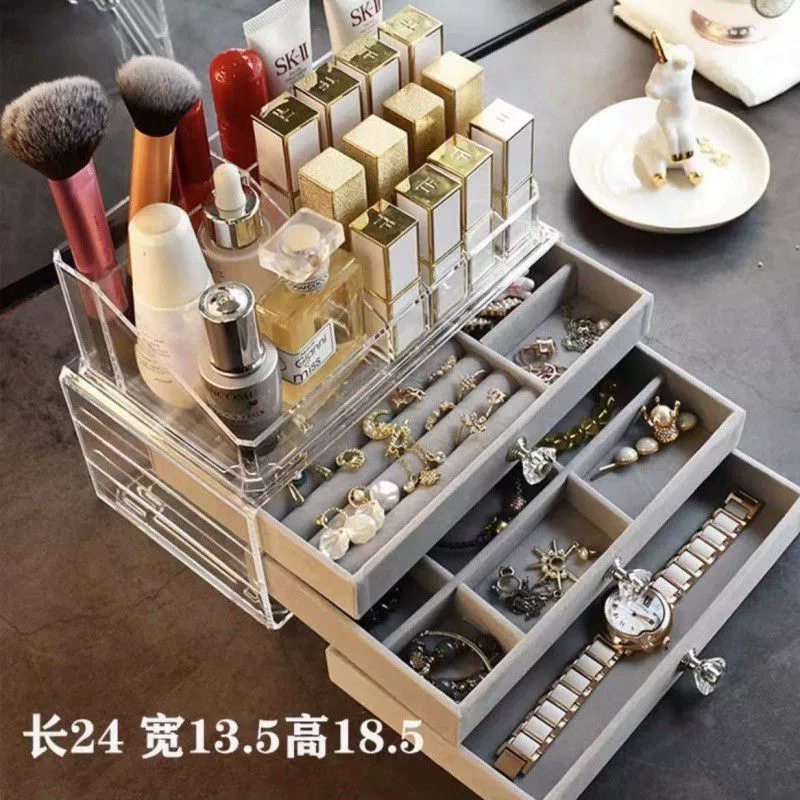 Acrylic storage system, earrings, necklace, ring, accessory, storage box, 2024 years