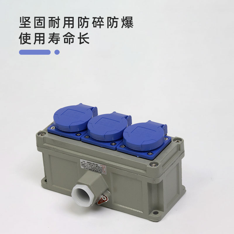 防爆开关插座220v五孔插座10A16安多孔插座380v四孔工业防水插座
