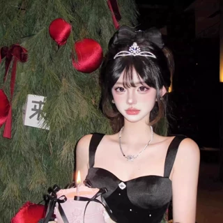 公主水晶皇冠头饰女十八岁生日发箍新娘结婚头饰头箍高级感王冠