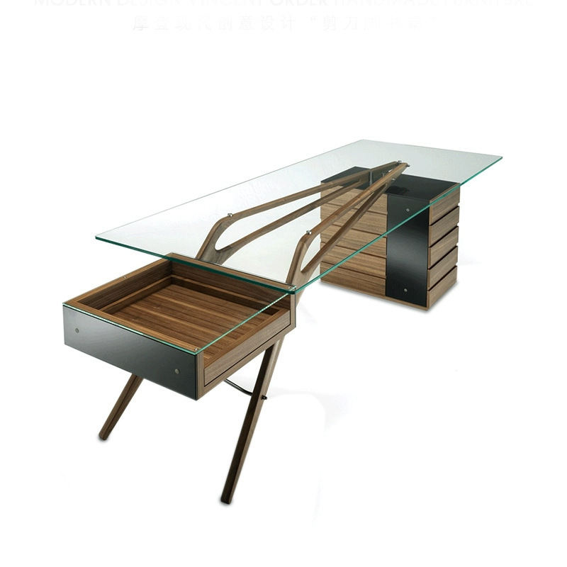 Italian Solid Wood Desk Designer Modern Minimalist Study Home Computer Desk Light Luxury Creative Desk Italian Solid Wood Desk Designer Modern Minimalist Study Home Computer Desk Light Luxury Creative Desk
