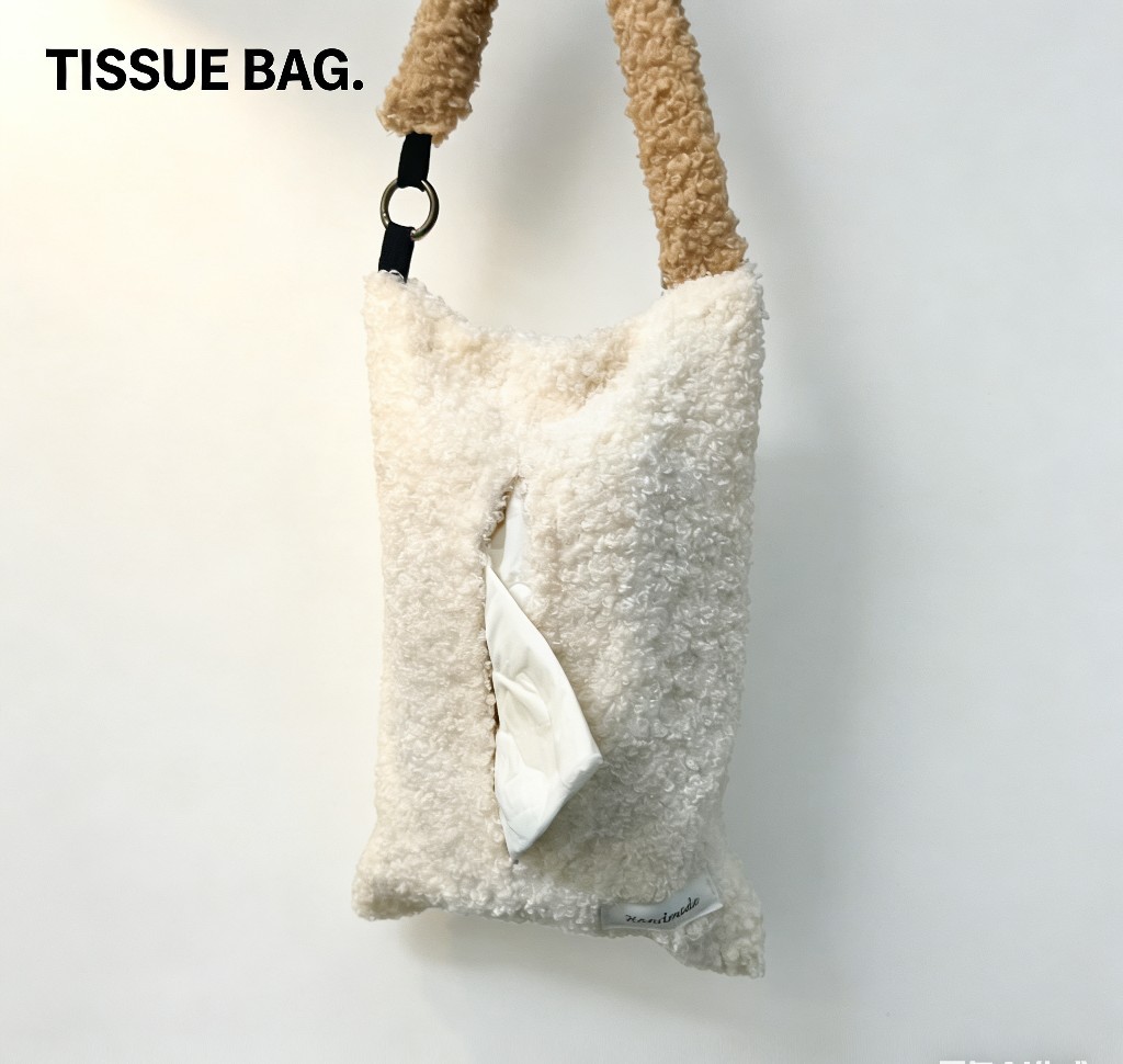 Creative and Cute Car Tissue Box, Simple Solid Color Tissue Bag, Desktop Tissue Holder, Storage Box for Car Use