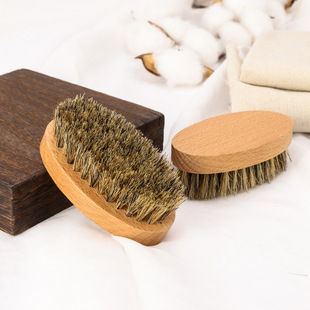Manufacturer's Ready Stock Men's Beard Cleansing Brush Soft Bristle Bristle Facial Cleansing Brush Wooden Handle Beard Brush Household Beauty Tools
