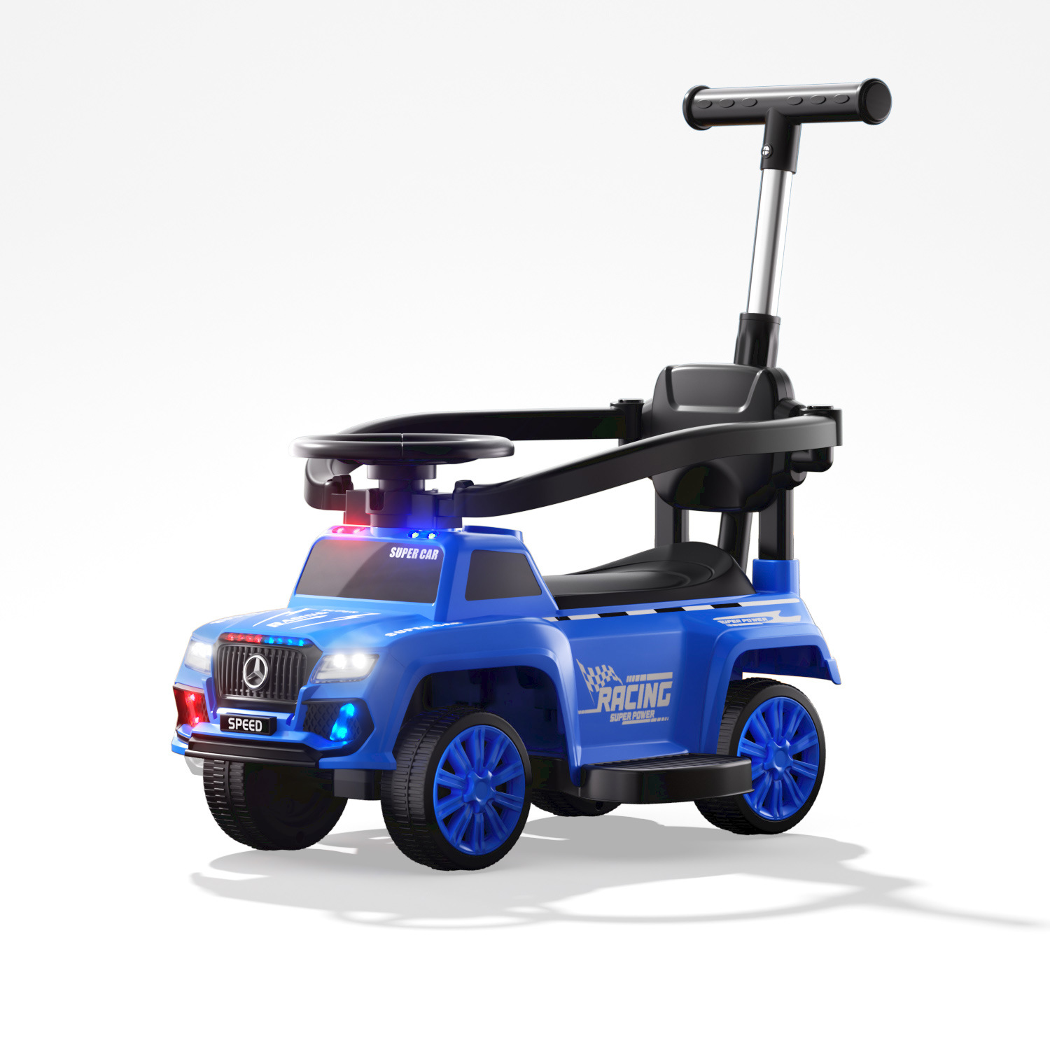 Nuevo patín eléctrico para niños patín anti-rollback puzzle educación temprana protección de seguridad caminante motocicleta de playa