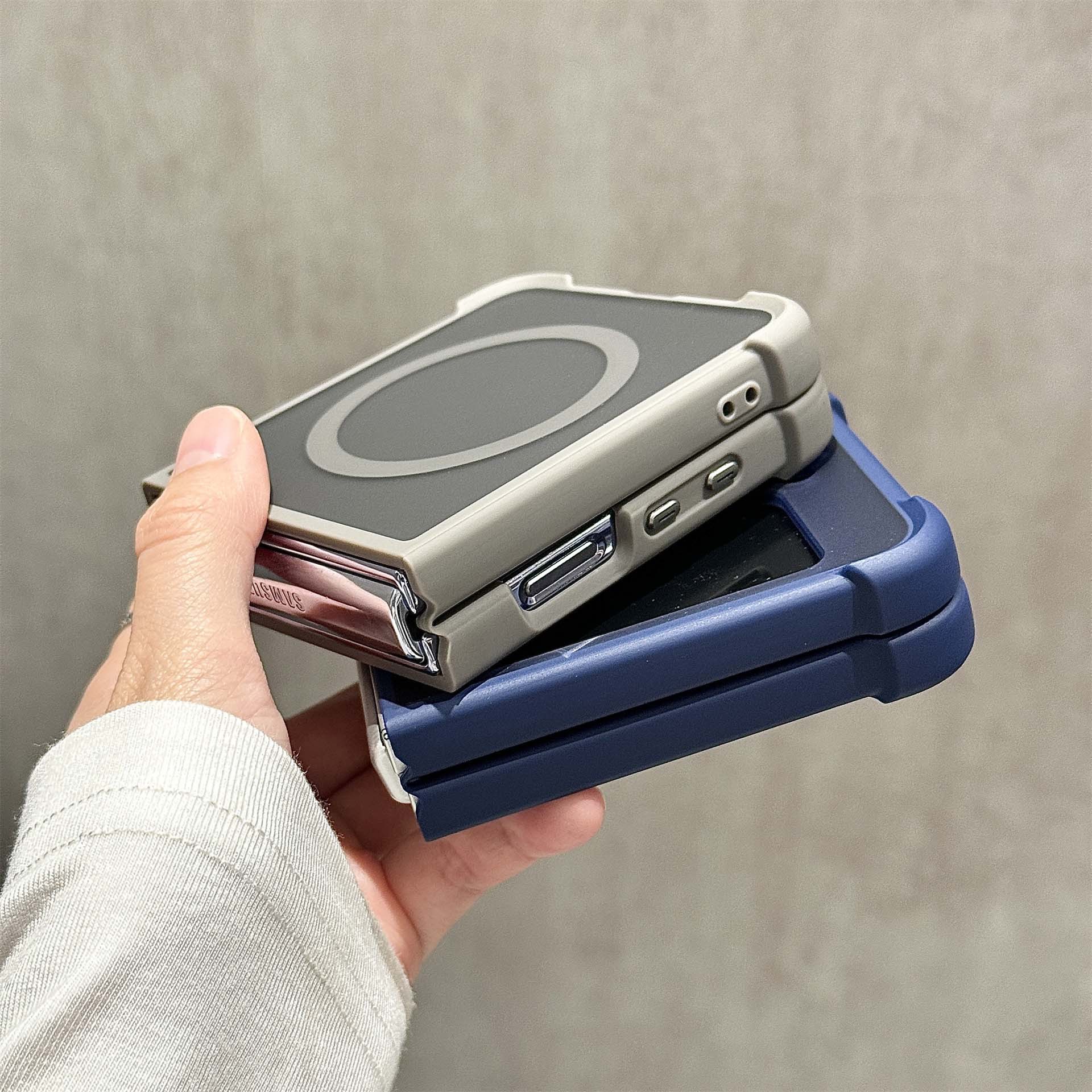 Matte Magnetic Phone Case For Samsung Z Flip 7 6 5 Foldable Case_voghion.com