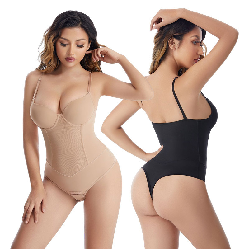 Wedding dress bottoming sexy T-back sling seamless bra one-piece corset sexy T-shaped jumpsuit