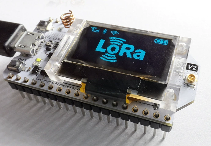 Плата разработки v3 ESP32 + SX1262, 0.96" OLED, Wi‑Fi и LoRa 868–915 МГц
