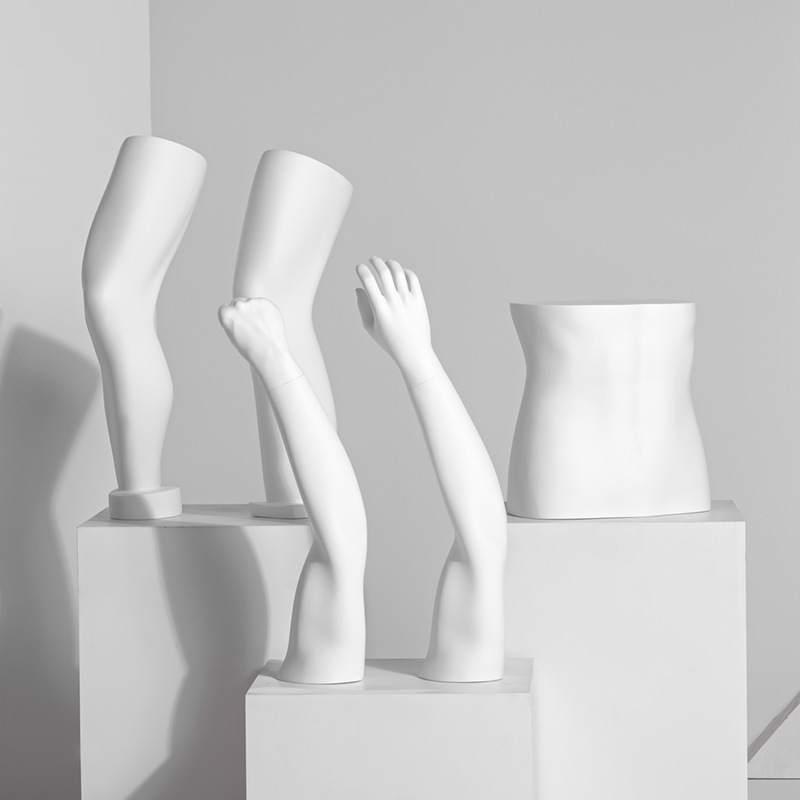 半身腿模护膝展示医疗器械展示道具橱窗展示手模脚模人体部位展示