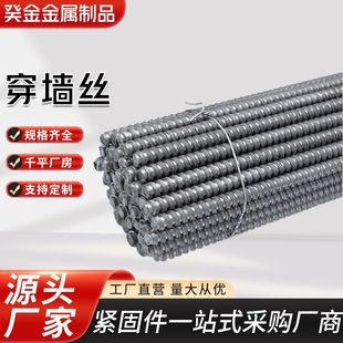 通丝螺杆穿墙丝杆14模板拉杆通丝建筑对拉丝杆螺栓三段式止水螺杆-阿里巴巴