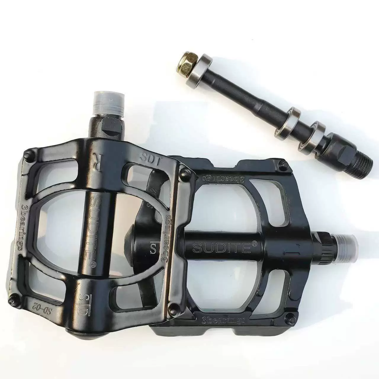 山地车轴承脚蹬/自行车三培林脚踏/铝合金三轴承脚蹬/轴承脚踏板