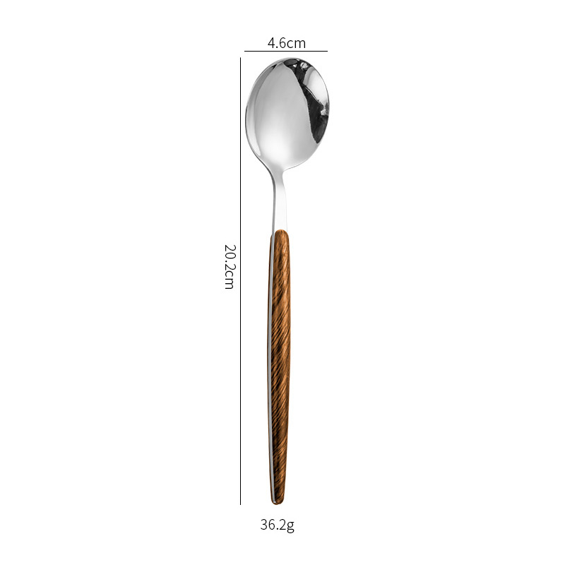 Juego de Cuchillos, Tenedores y Cucharas de 4 y 5 Piezas, Acero Inoxidable 430, Pulido Espejo, para Regalos de Negocios