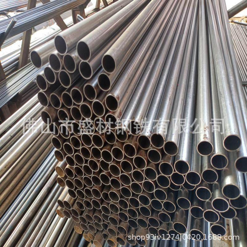 Q195冷拉薄壁铁管 黑皮38*0.6 0.8铁管圆管定制非标管现货批发