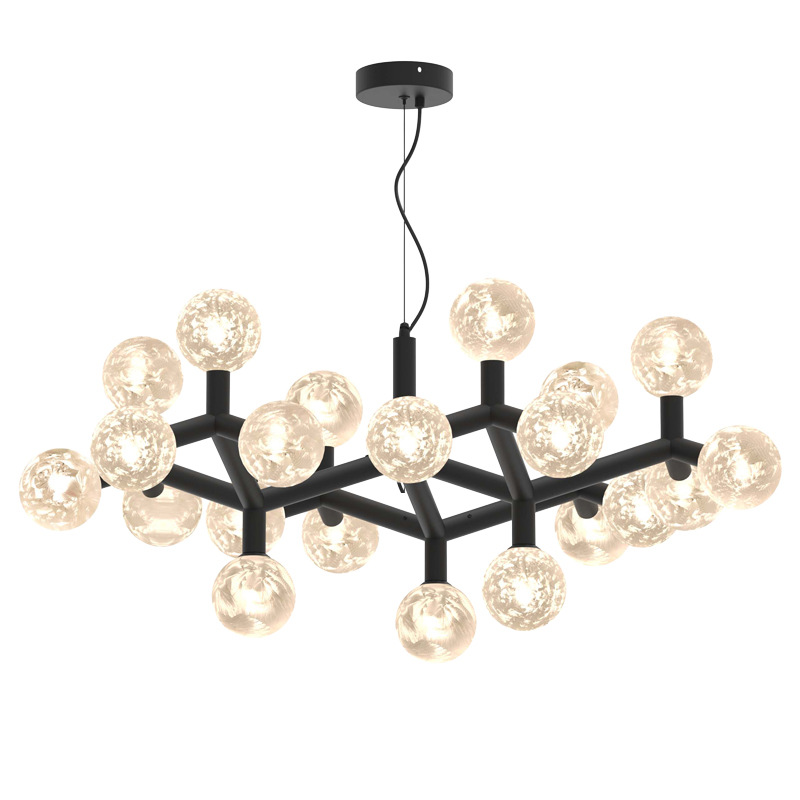 Lámpara de la sala de estar moderna simple italiana nuevo estilo de vestíbulo lujoso alto diseño de comedor Zhongshan lámpara L001