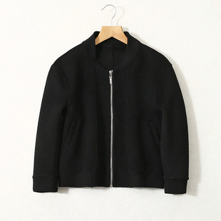 2025 New Children's Double-Sided Wool Coat Loose Short Stand Collar Cashmere Wool Coat Jacket Zipper Design