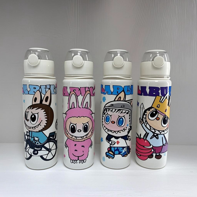 クロスボーダー 800 ミリリットル透明つや消しプラスチックカップ高品質バウンス落下防止ストローウォーターカップ男性と女性のためのポータブルポータブルカップ|undefined