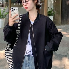 棒球服外套女2025春秋款韩系宽松百搭休闲长袖小个子洋气短款夹克
