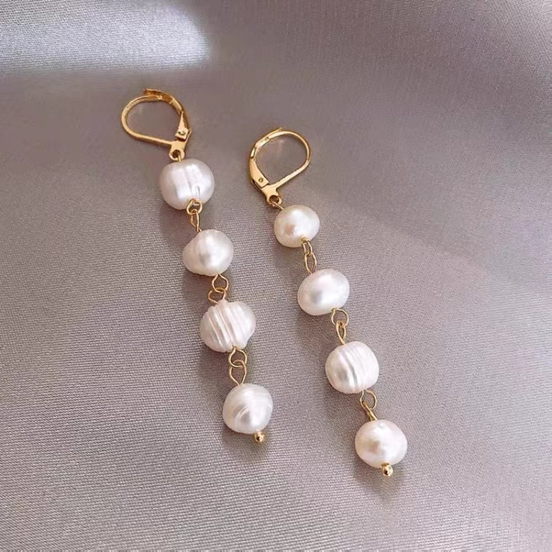 Fashion Geometric Pearl Plating Earrings 1 Pair display picture 1