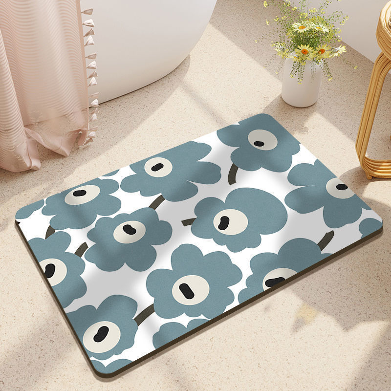 Baño de absorción de agua, suelo de absorción de algas, almohadilla de absorción de agua, cocina de baño, almohadilla verde, almohadilla antideslizante, almohadilla de puerta
