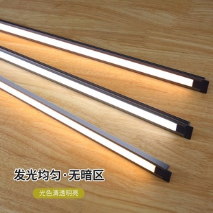 Ceiling Three-Color Linear Light Wine Cabinet Shoe Cabinet Light Strip Flowing Water Right Angle Led Luminous Three-Color Light Ultra-Thin Supply