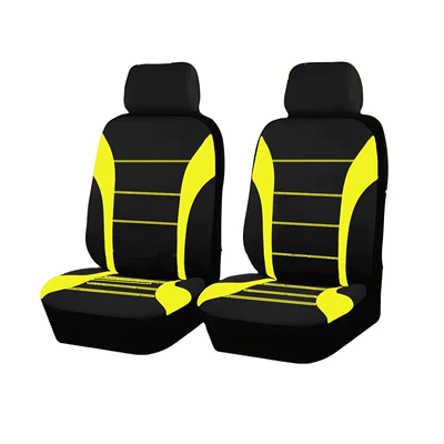 seat cover cross-border for waist — Universal seat cover - yellow-2-seater-4-piece-set-general