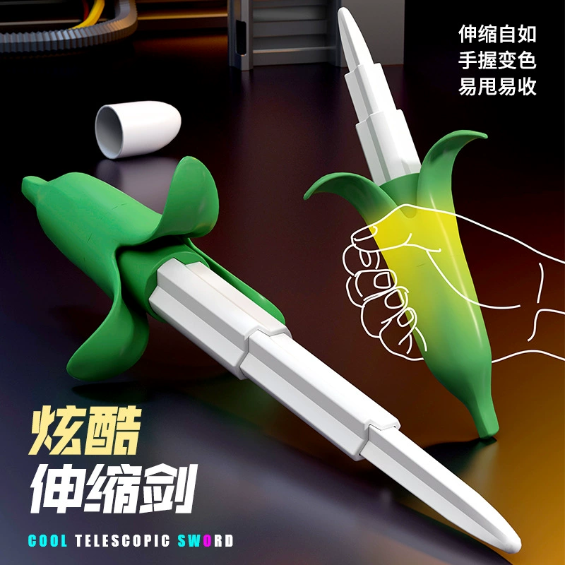 Гравитационная декомпрессия банан выдвижной меч детская игрушка мини портативный молоток маленькая релаксационная декомпрессионная модель оптом