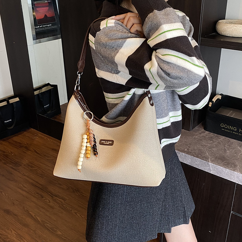 Casual bolso de cara suave para mujeres 2025, otoño nuevo bolso de mujer caliente, bolso de hombro de moda, bolso de brazo, bolso de mano