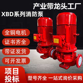 XBD12消防水泵立式单级消防泵水泵组消火栓喷淋系统稳压成套设备