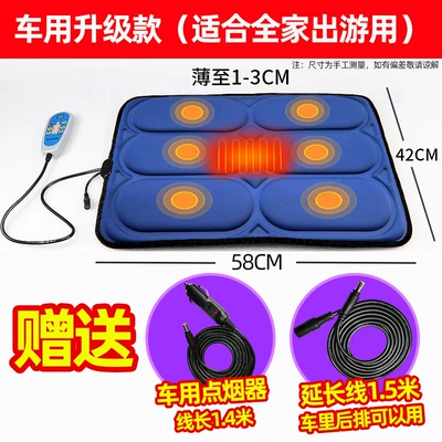 Waist, Car-Mounted Vibrating Heating Pad, Electric, Masaj avadanlığı - deep-blue-car-upgrade-version-cable-length-304m-15