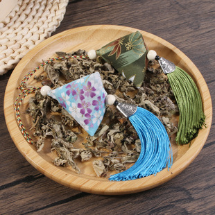 Dragon Boat Festival Car Pendant Rice Dumpling Sachet DIY Mugwort Sachet Car Sachet Pure Mugwort Car Hanging
