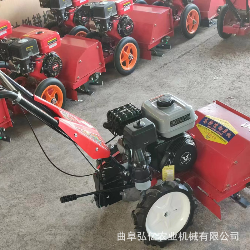 8 horsepower gasoline mower self-propelled rotary plough ground mower corn wheat straw cutting mower