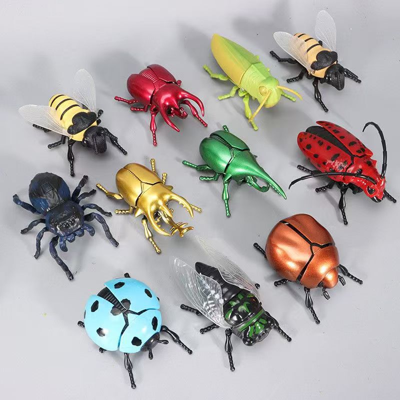 Wind-Up Beetle Simulation Toy, Wind-Up Ladybug, Mechanical Insect Toy, Educational Stress-Relief Toy