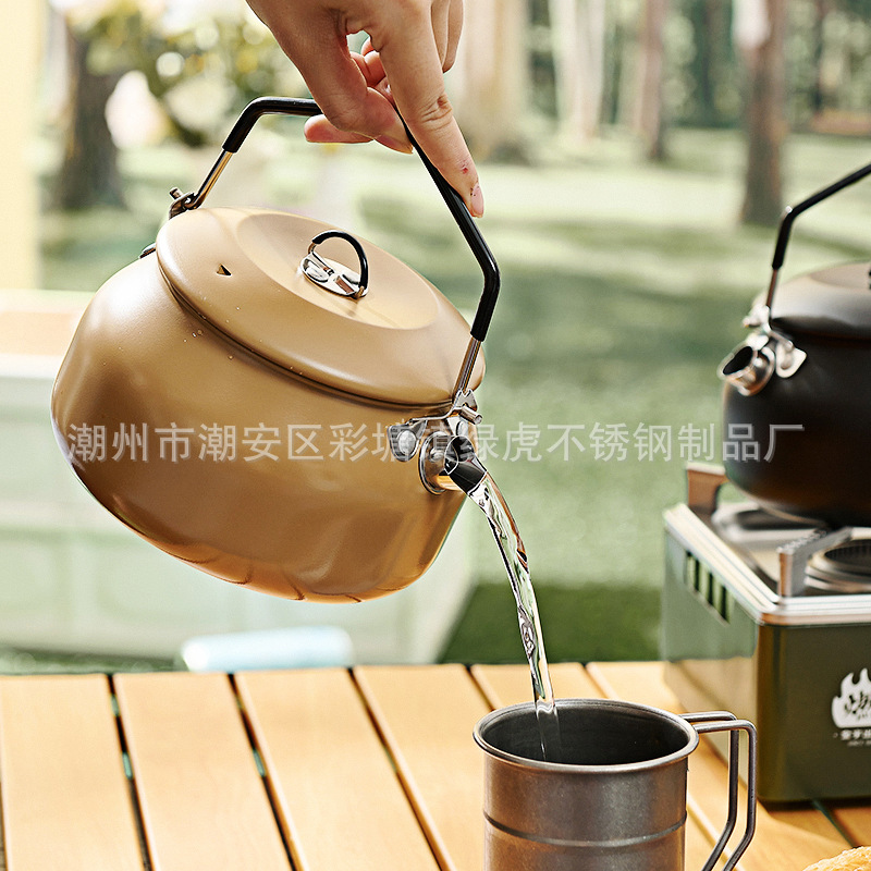 304 Stainless Steel Kettle Portable Coffee Pot Camping Teapot Outdoor Camping Kettle Picnic Stove Cookware 304 Stainless Steel Kettle Portable Coffee Pot Camping Teapot Outdoor Camping Kettle Picnic Stove Cookware