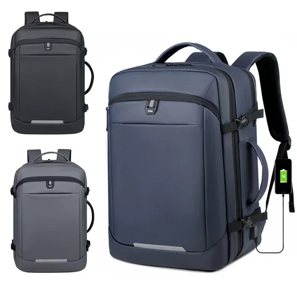 Large-Capacity Travel Backpack for Men, Business Trip, Multi-Functional Computer Backpack, Casual College Student Bag, Men's Bag