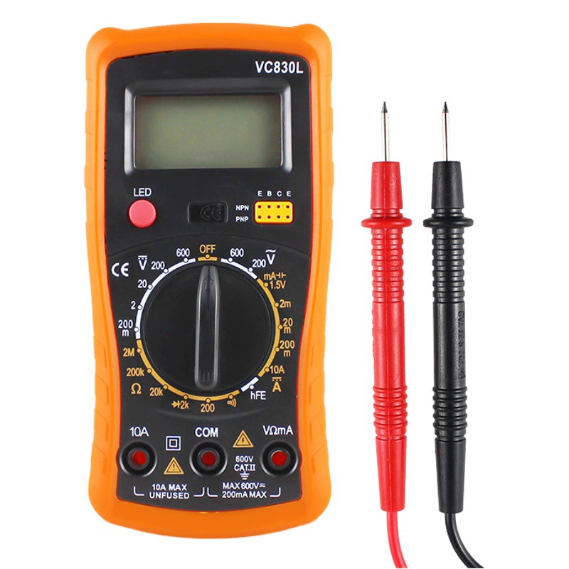 Многофункциональный цифровой универсальный измеритель 830 со светодиодным дисплеем Тестовый измеритель переменного тока для студентов