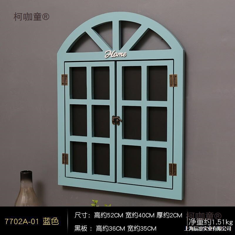 Wooden Window Frame Shape Old Fake Window Wall Props Blackboard Photography B&B Store Message Board Garden Metabo