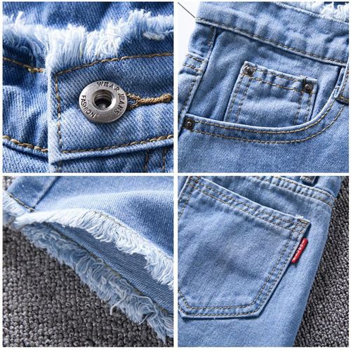 New Summer Retro High Waist Denim Shorts Women's Wide Leg Loose Casual A-Line Slim Korean Style Hot Pants