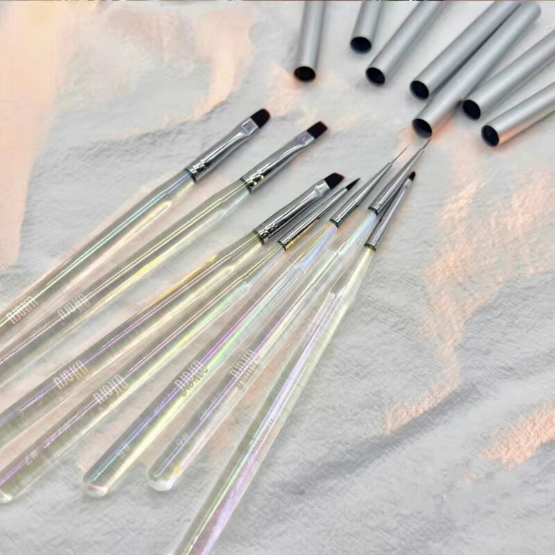 Nail phototherapy pen suit acrylic round head pen flat head pen Aurora magic color drawing pen Japanese nail art pen in stock Nail phototherapy pen suit acrylic round head pen flat head pen Aurora magic color drawing pen Japanese nail art pen in stock